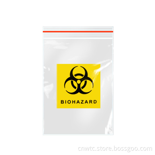 Top 6x9 Inch Laboratory Ziplock Plastic Sample Bags for Biohazard Waste and Specimen Storage